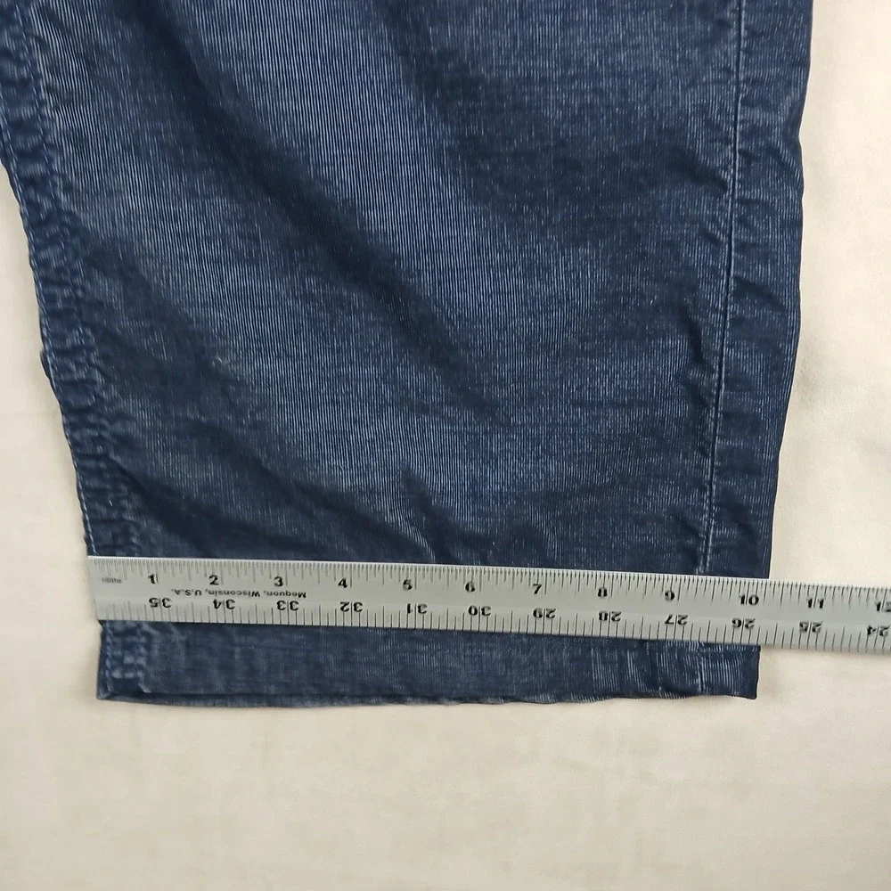 True Religion Ricky 50x31 Mens Pants Stretch Corduroy Navy Blue